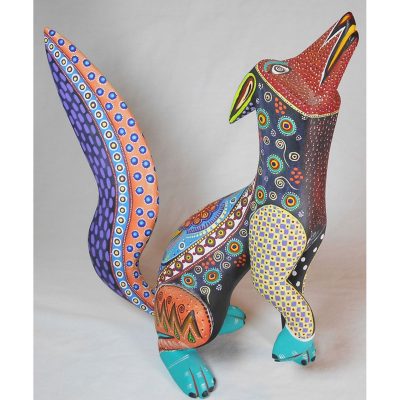 Oaxacan Wood Carving (Alebrijes) Manuel Cruz: Coyote Coyote