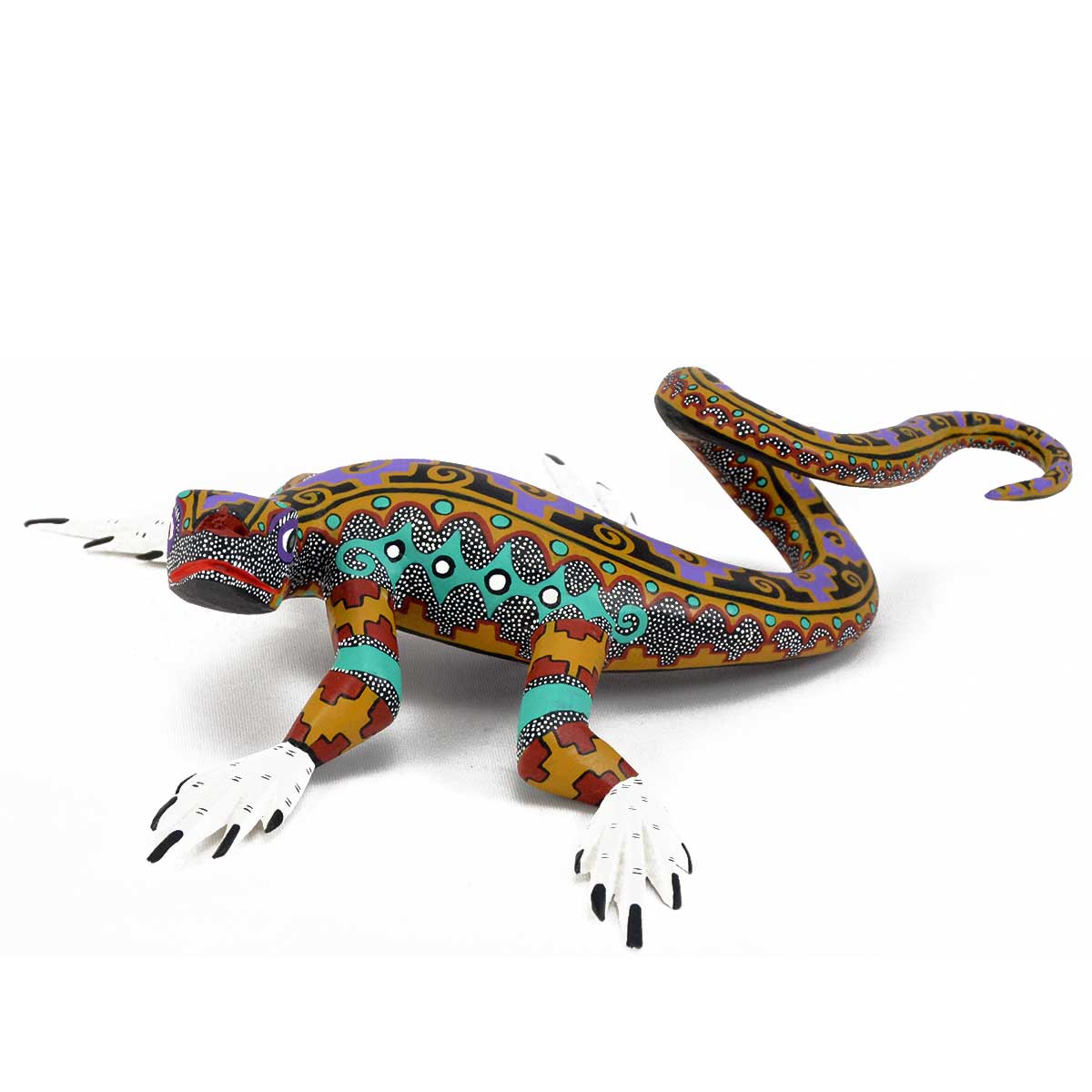 Bertha Cruz: Lizard with Glyphs | CulturalArt.org