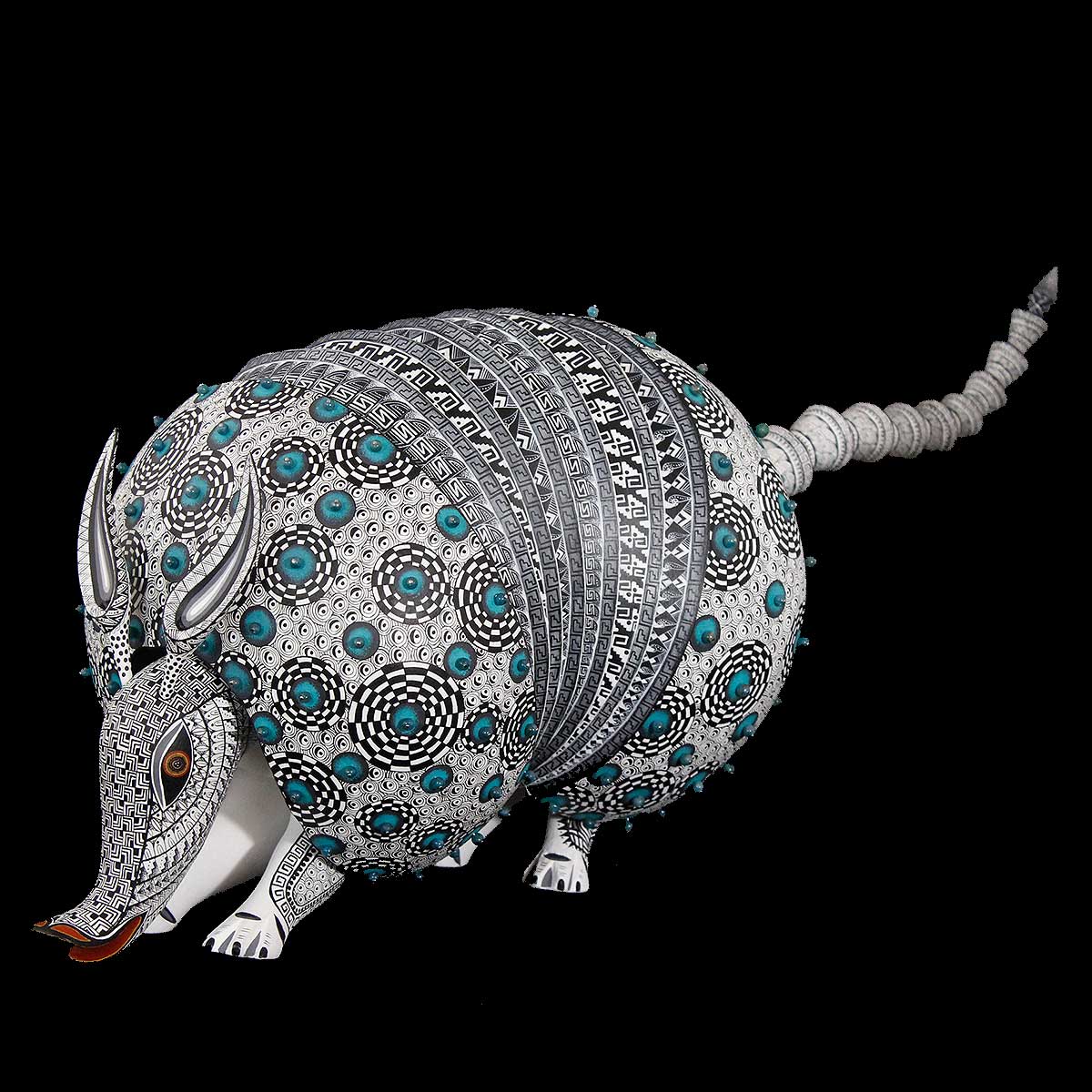 Jacobo and Maria Angeles Jacobo and Maria Angeles: Armadillo Encrusted with Azurite Armadillo