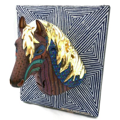 Jacobo and Maria Angeles Jacobo and Maria Angeles Workshop: Premier Gold Leaf Horse Head Wall Mount Horse