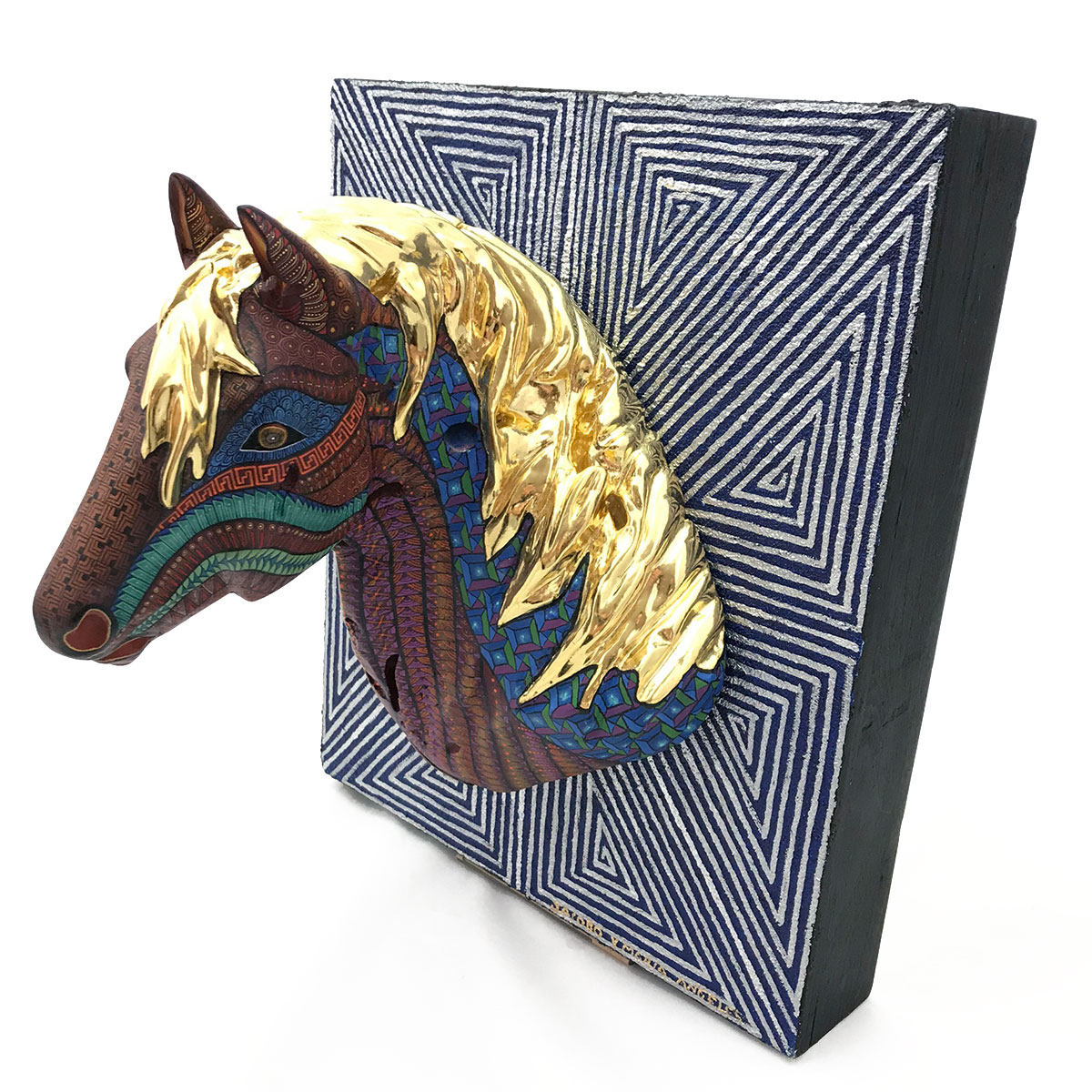 Jacobo and Maria Angeles Jacobo and Maria Angeles Workshop: Premier Gold Leaf Horse Head Wall Mount Horse
