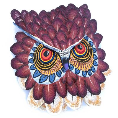 Eleazar Morales Eleazar Morales: Wall Hanging Owl Head Birds