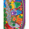 Wixárika (Huichol) Art Santos Daniel: Premier Eclipse Themed Round Huichol Yarn Painting Huichol