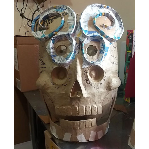 Cartoneria (Mexican Paper Mache) Isaias Alejandro Morales Delgado: Handmade Mask cartoneria