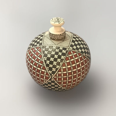 Blanca Quezada Blanca Quezada: Small Geometric Lidded Pot Geometric