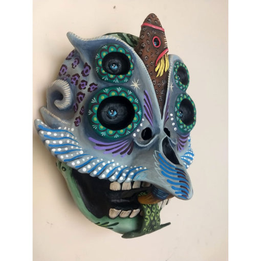 Natural Paper Mache Skull Masks Set of 12, Spanish: Teacher's Discovery