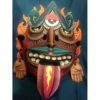 Cartoneria (Mexican Paper Mache) Isaias Alejandro Morales Delgado: Handmade Wearable Mask – Tonatiuh 1 (Sun Deity) Alebrijes