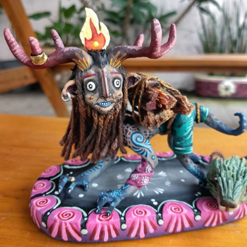 Cartoneria (Mexican Paper Mache) Isaias Alejandro Morales Delgado: Nahual de Carga (Nahual in Charge) Alebrijes