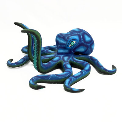 Eleazar Morales Eleazar Morales: Blue Octopus Alebrijes