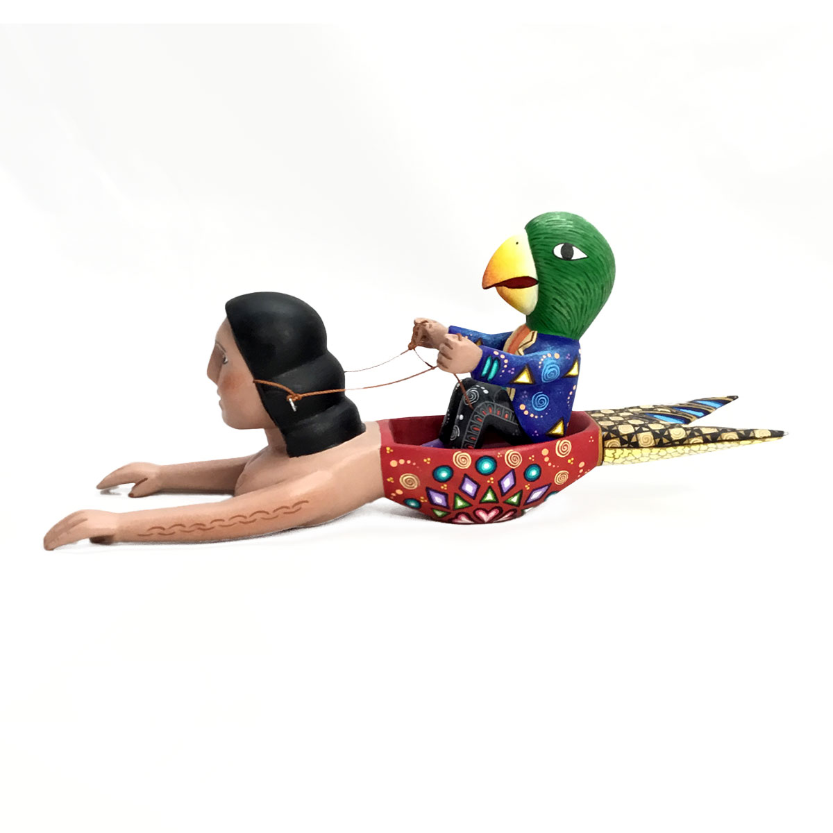 Agustín Cruz Prudencio Agustín Cruz Prudencio and Carmen Sosa Ojeda: Mermaid with Parrot Fantasy