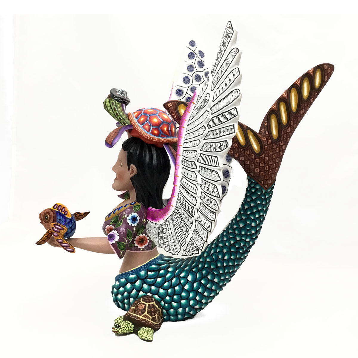 Agustín Cruz Prudencio Agustín Cruz Prudencio & Carmen Sosa Ojeda: Premier Mermaid Angel with Sea Life Fantasy