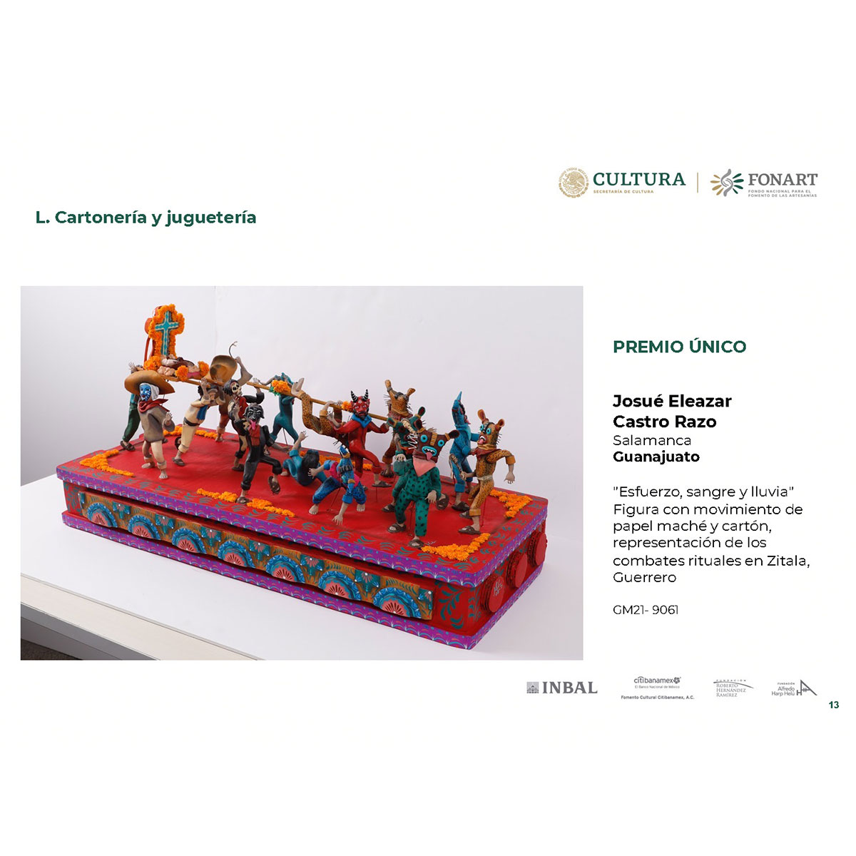 Cartoneria (Mexican Paper Mache) Josue Eleazar Castro: Grandes Maestros Award Winning Showcase – Direct From Mexico cartoneria