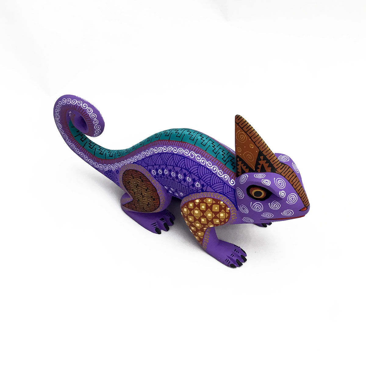 Abundio Munoz Abundio Munoz: Purple Chameleon Alebrijes