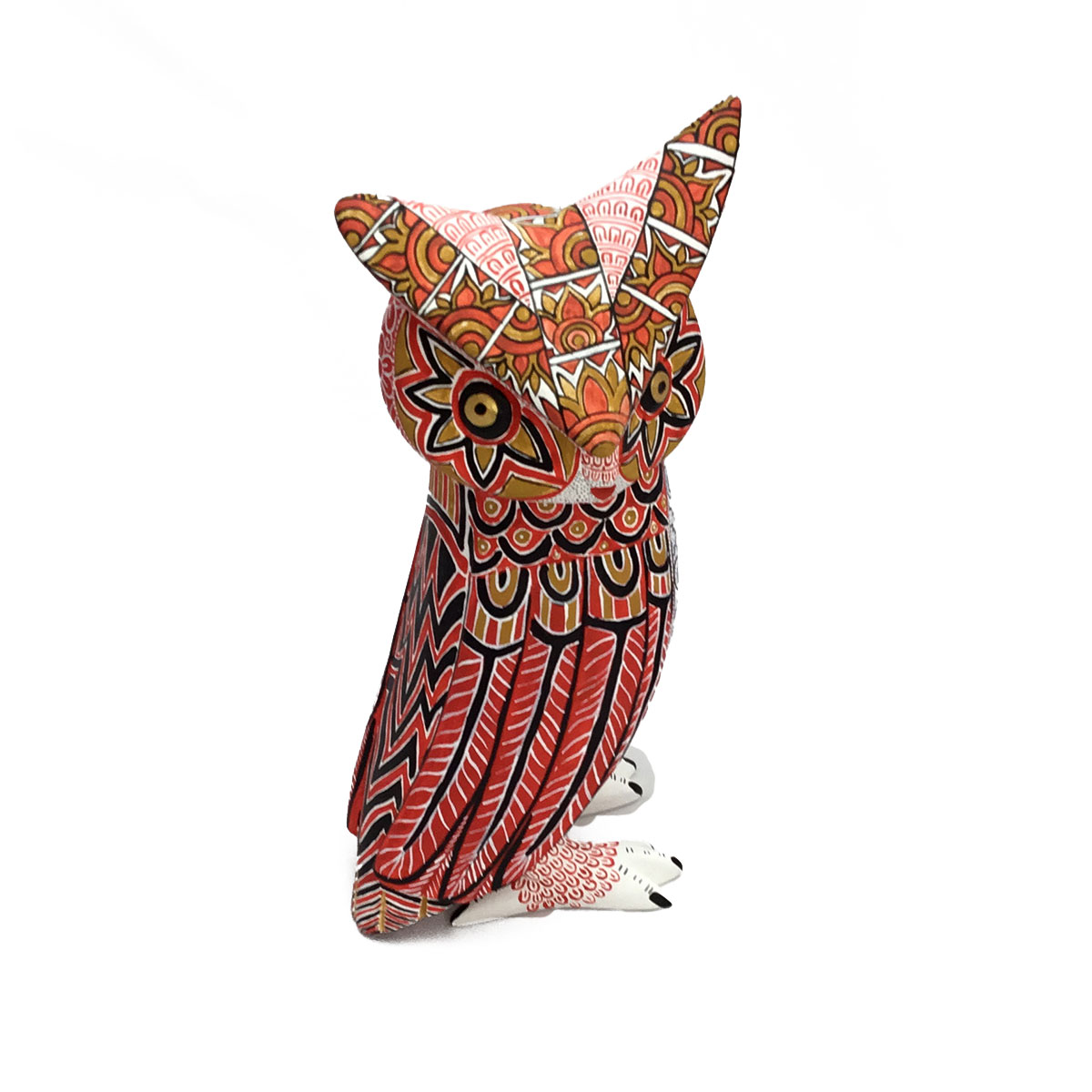 Bertha Cruz Bertha Cruz: Pink Owl Oaxacan Woodcarving
