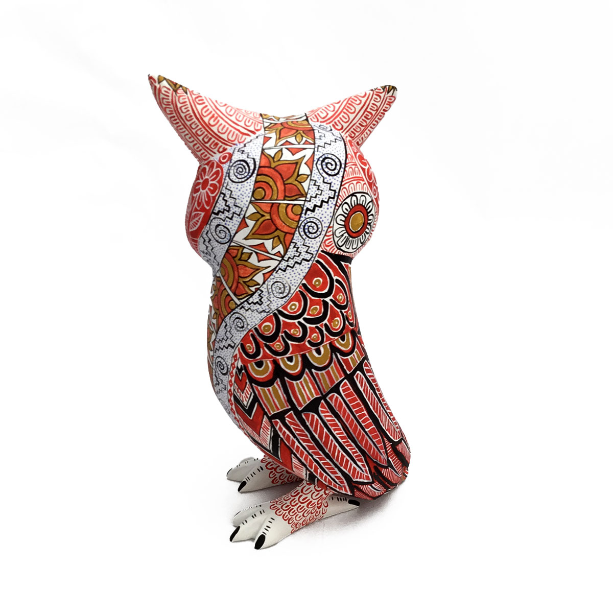 Bertha Cruz Bertha Cruz: Pink Owl Oaxacan Woodcarving