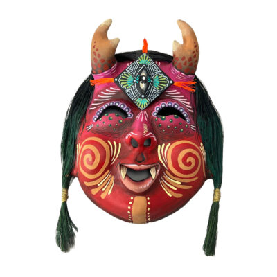 Cartoneria (Mexican Paper Mache) Isaias Alejandro Morales Delgado: Cachetona – Chubby Face Mask Alebrijes