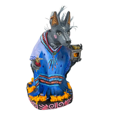 Cartoneria (Mexican Paper Mache) Isaias Alejandro Morales Delgado: Xolo Series – Humareda / Smoke Alebrijes