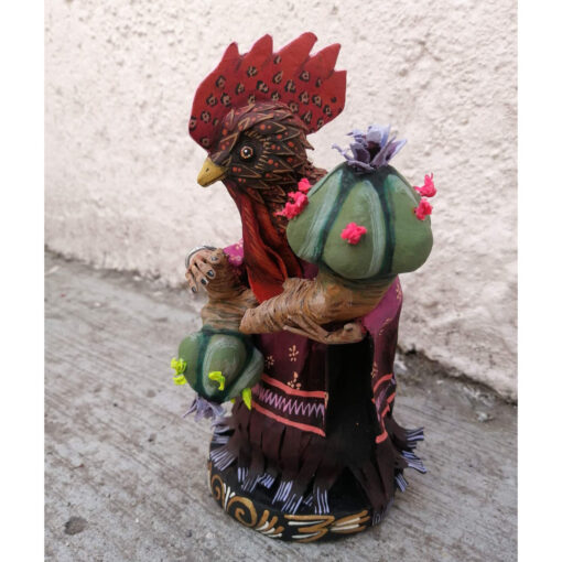 Cartoneria (Mexican Paper Mache) Isaias Alejandro Morales Delgado: Papá Gallo / Daddy Rooster Alebrijes